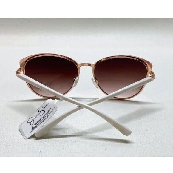 Jessica Simpson J5316 WHRG White Rose Gold Cat Eye Sunglasses - Picture 5 of 5